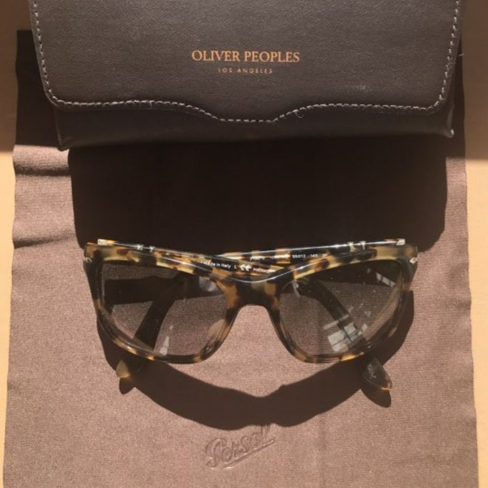 Persol Polarized Sunglasses 3135 S--MINT--Blonde Tortoiseshell Frame